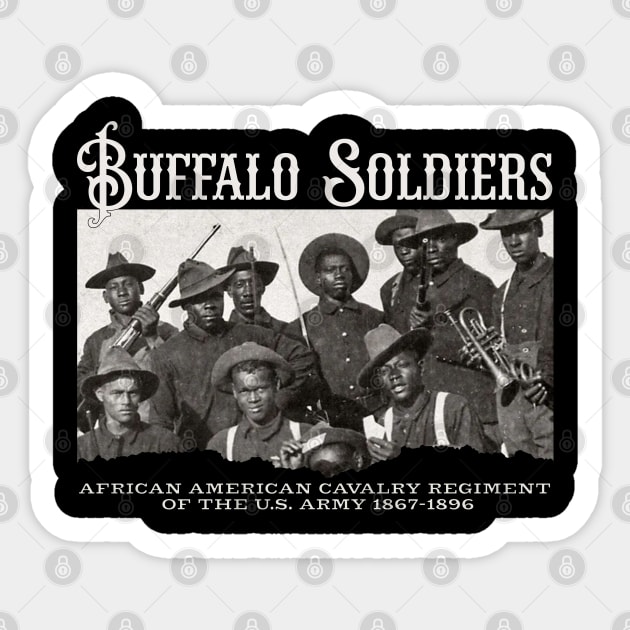 Buffalo Soldiers Sticker by UrbanLifeApparel